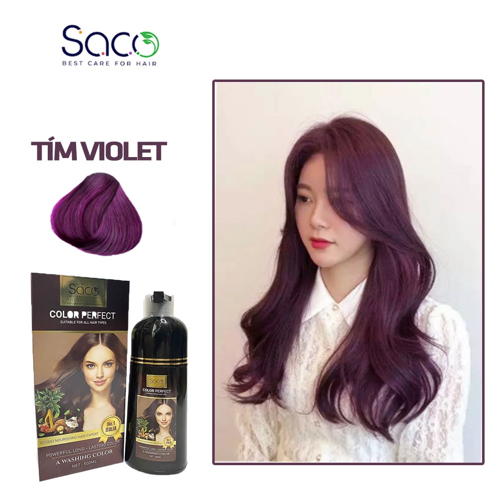 Tóc tím violet là xu hướng hot nhất hiện nay cho những nàng yêu thích sự đổi mới trong phong cách. Với tông màu tím nhạt kết hợp với da trắng, bạn sẽ trông thật đẳng cấp và thu hút. Hãy xem hình ảnh để khám phá sự tuyệt vời của tóc tím violet.