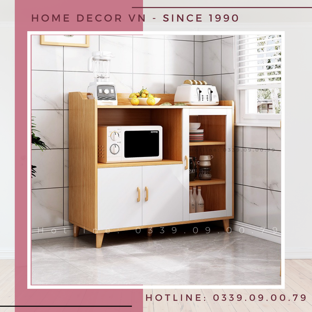 Tủ bếp thông minh gỗ đẹp KVS917