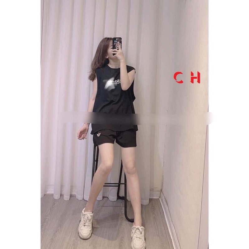 Áo tanktop ba lỗ chữ ngang AD