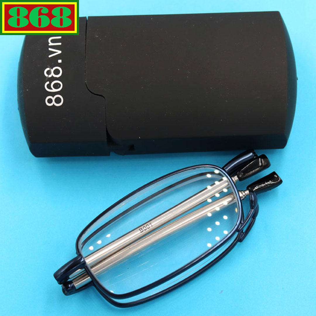 868 blue vertical frame sunglasses 1 degree to 4 degree elderly glasses telemetry glasses folding lens drawstring lens folding lens