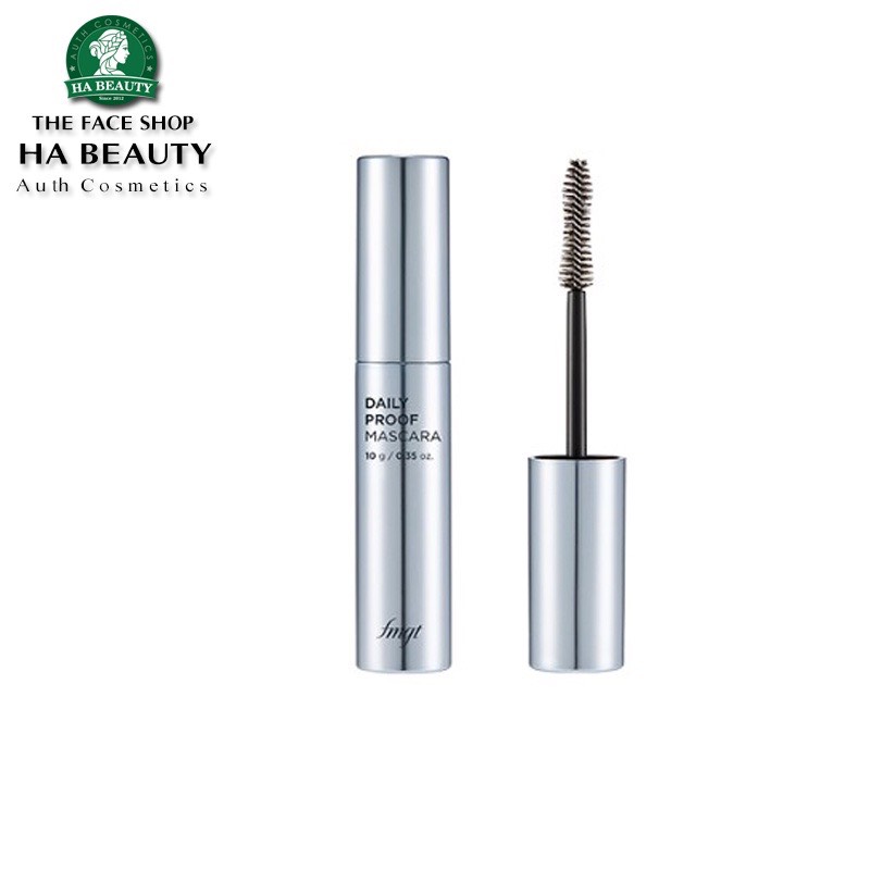 Mascara dưỡng mi dày dài và cong mi chống nước chống lem lâu trôi The Face Shop fmgt Fixer Proof Mascara 10g