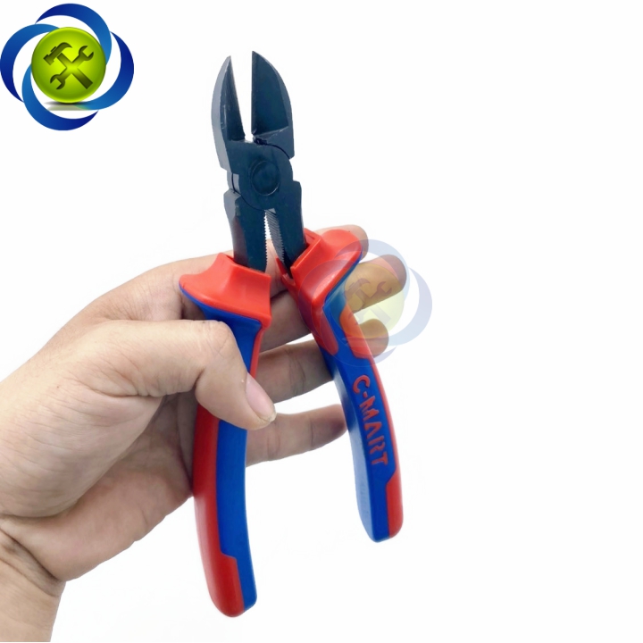 [HCM]Kìm cắt cán xanh đỏ C-Mart B0163-8 200mm 8inch
