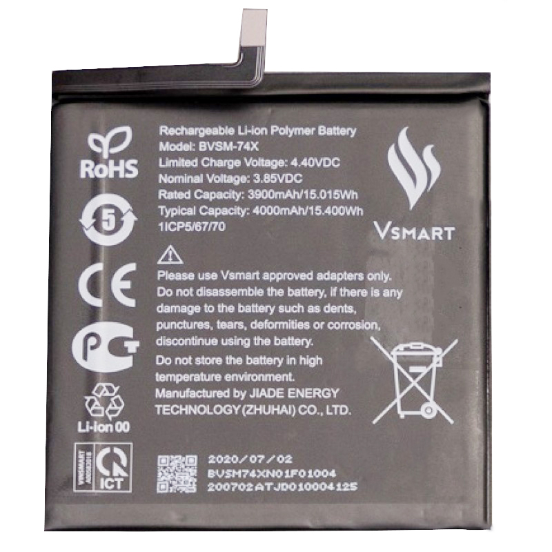 Pin vsmart aris/ aris pro/ bvsm-74x zin phụ kiện