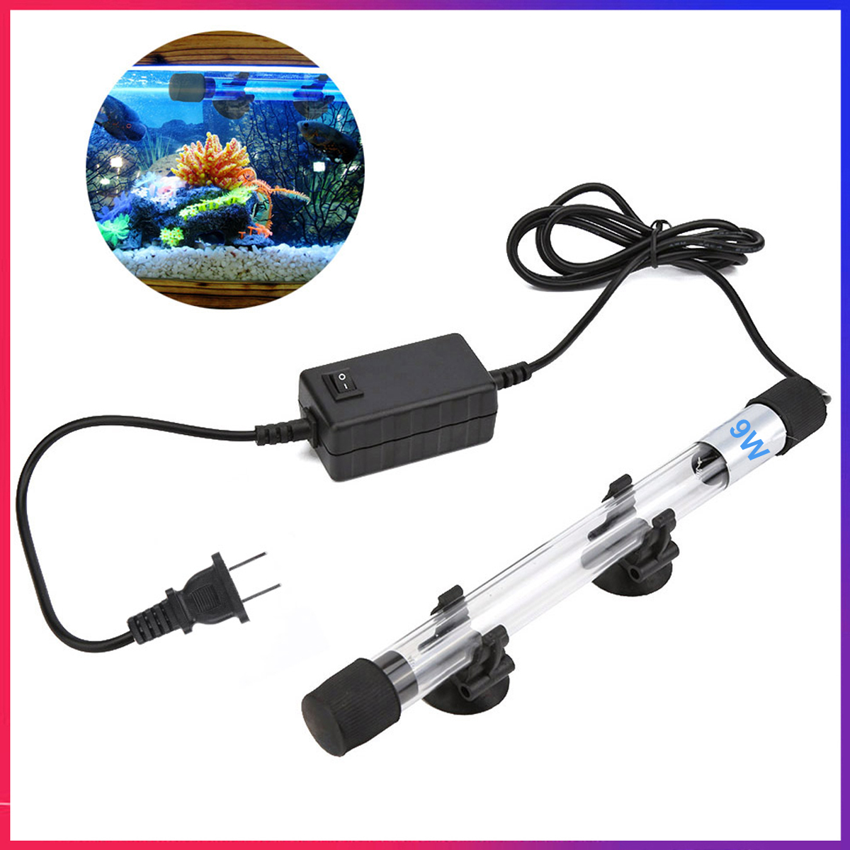 UV Sterilization KING 9W - AQUARIUM DIVING SPECIAL UV GERMICIDAL LAMP