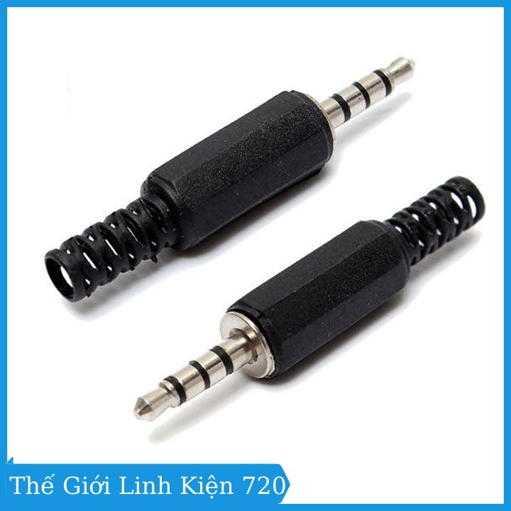 Bộ 2 jack Audio 3.5 đực nhựa loại 3 nấc, 4 nấc tiện lợi