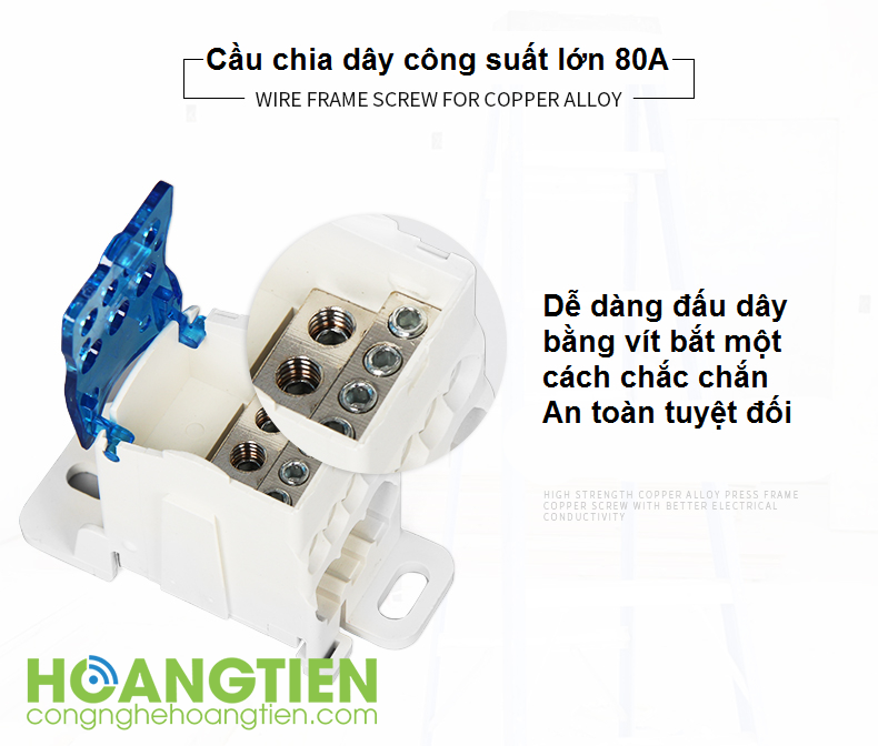 [HCM]Cầu đấu chia nhỏ dây điện 80A KK-80A