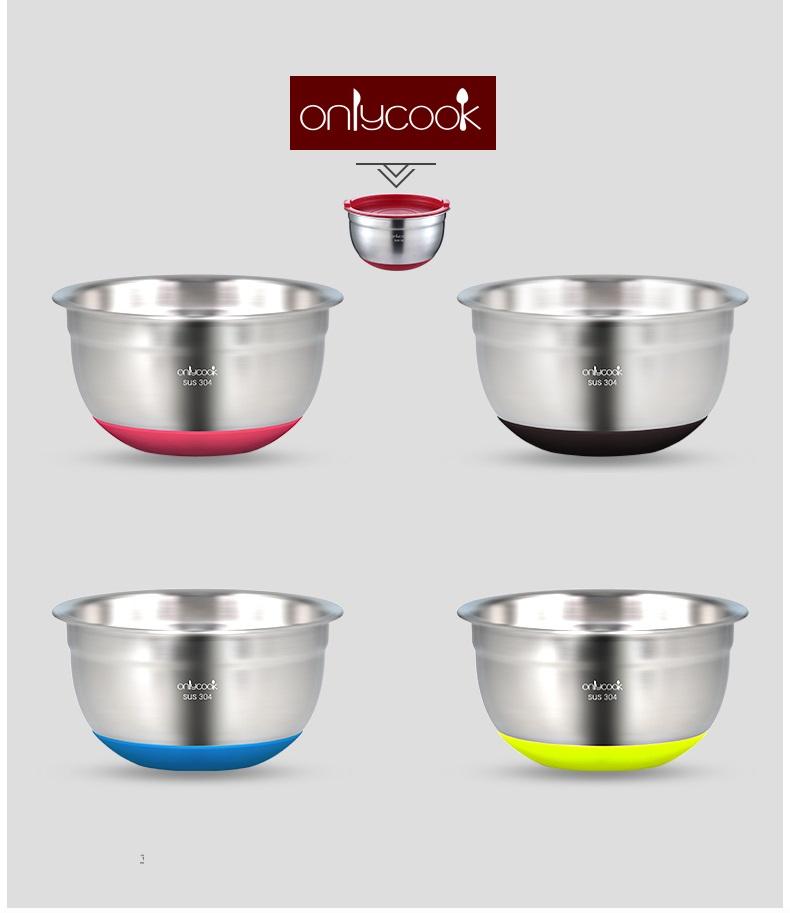 Thau inox 304 Đế Silicon Chống Trượt