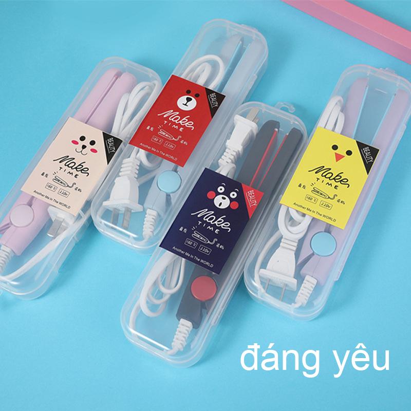 Máy ép tóc ,uốn tóc mini 3 màu siêu cute Samm meme