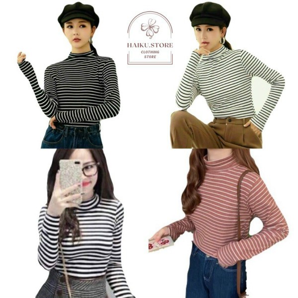 Áo giữ nhiệt kẻ ngang