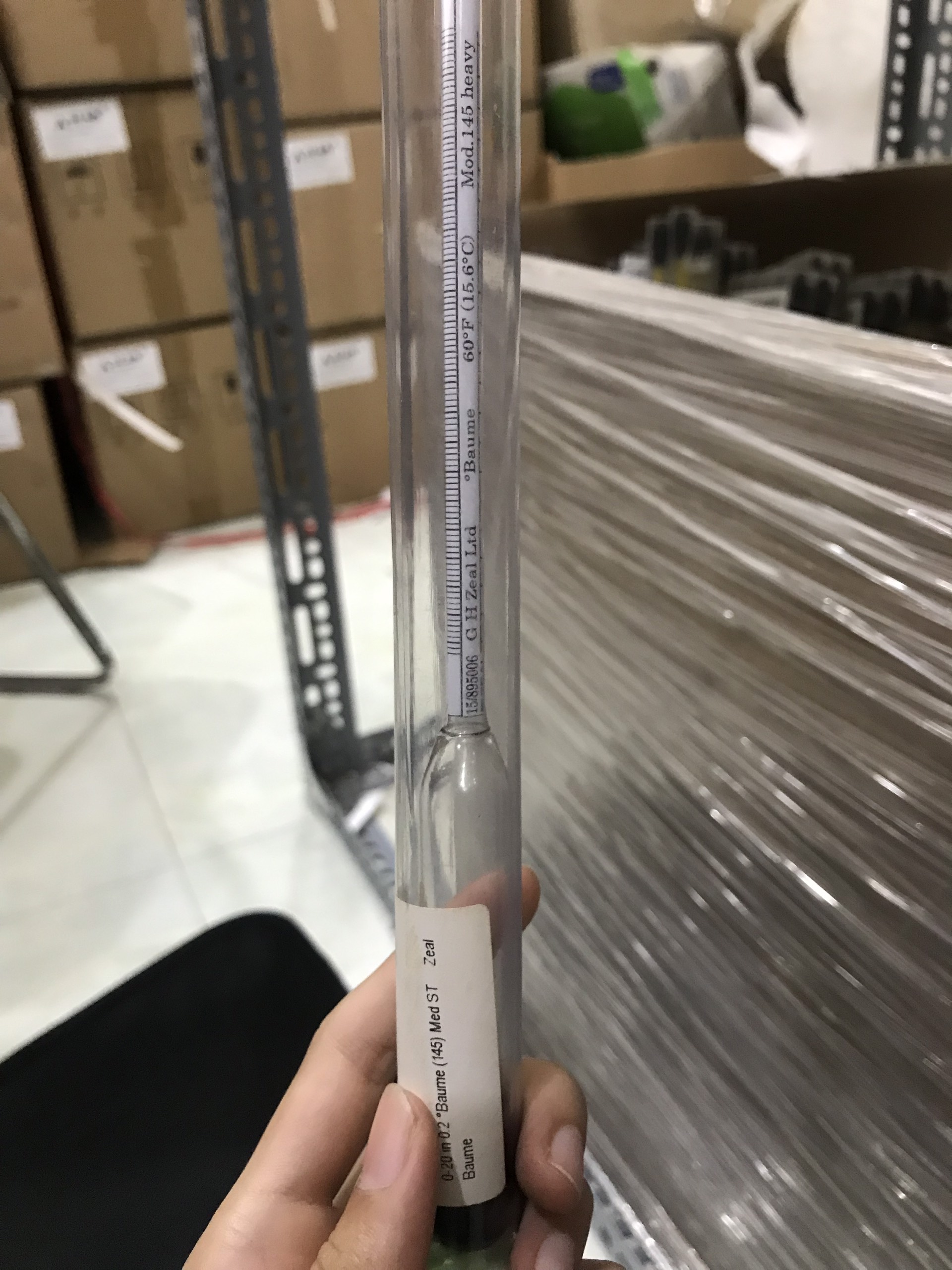 [HCM]Baume kế (tỷ trọng kế đo độ mặn) 230mm long range 0/20 Code: D0510 Zeal - Anh