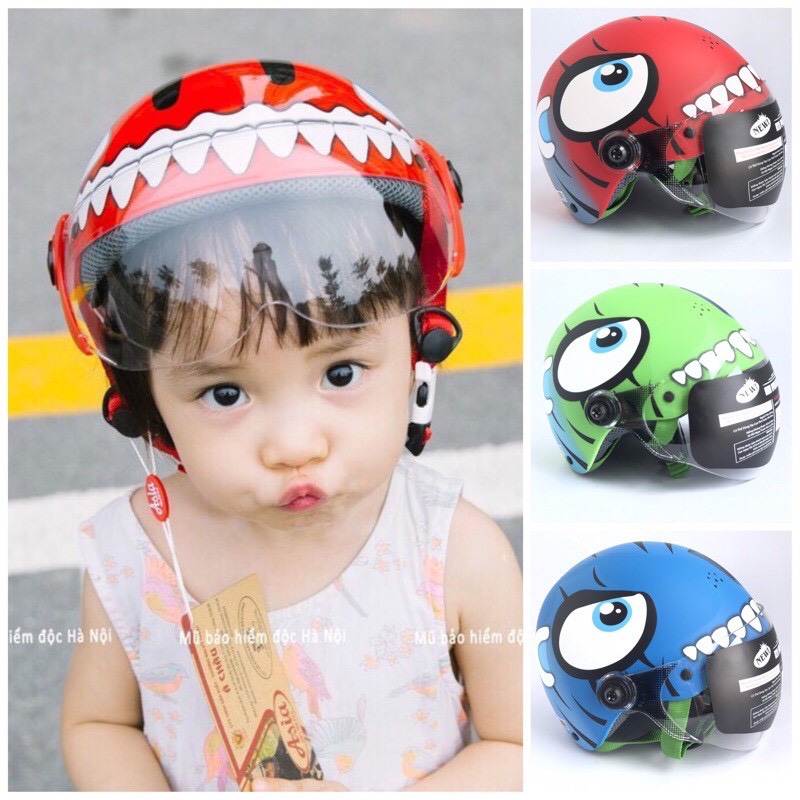 Mũ bảo hiểm cao cấp trẻ em dành cho bé từ 2 đến 7 tuổi asia đủ màu bảo hành 12 tháng