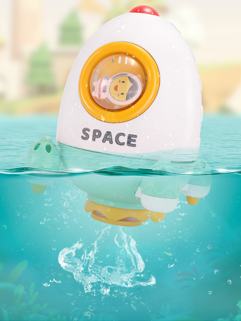 Đồ Chơi Nhà Tắm Tên Lửa Xoay 360 độ Phun Nước Độc Đáo