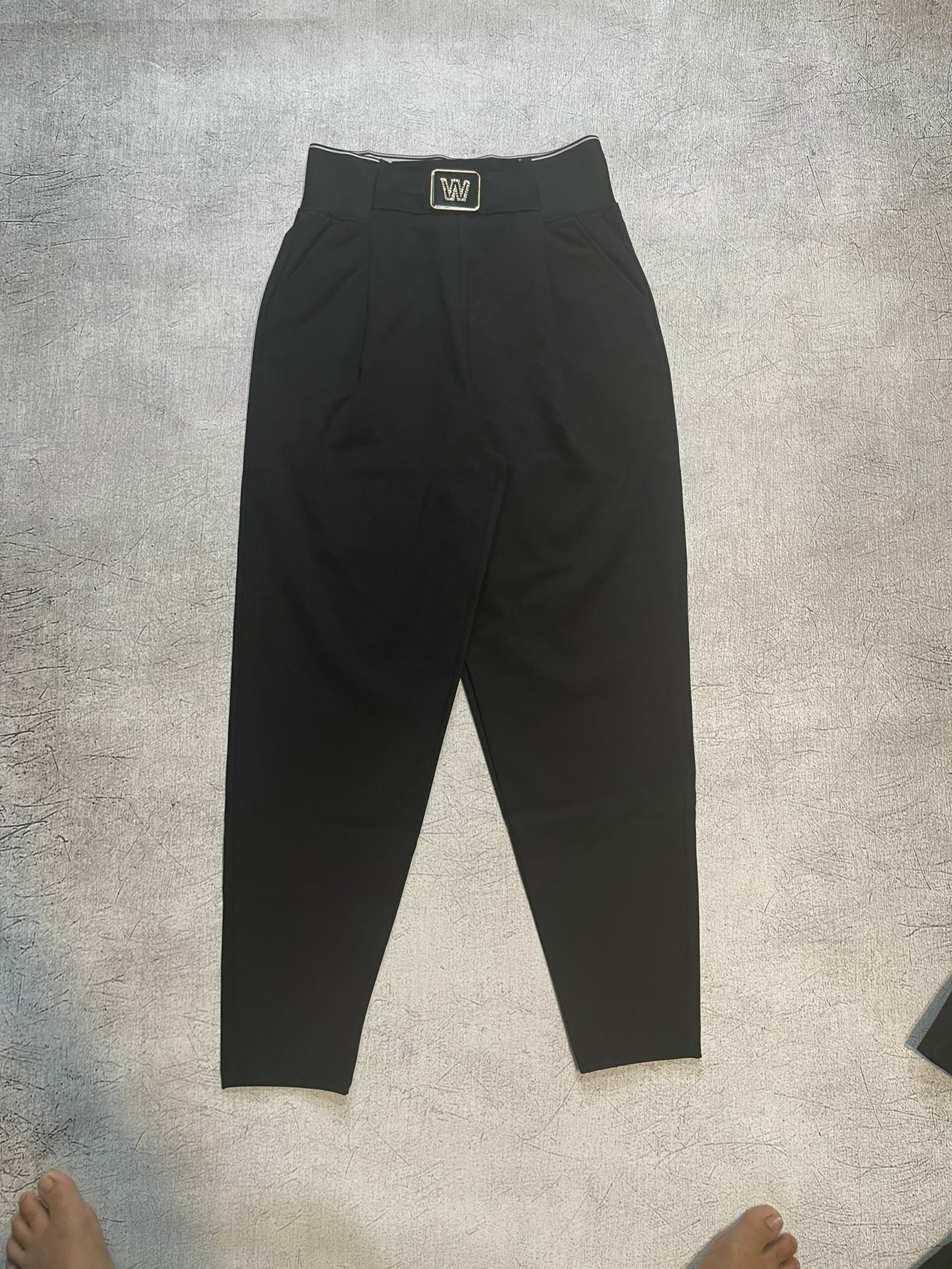 Quần baggy umi co giãn cạp cao che khuyết điểm tôn dáng w96