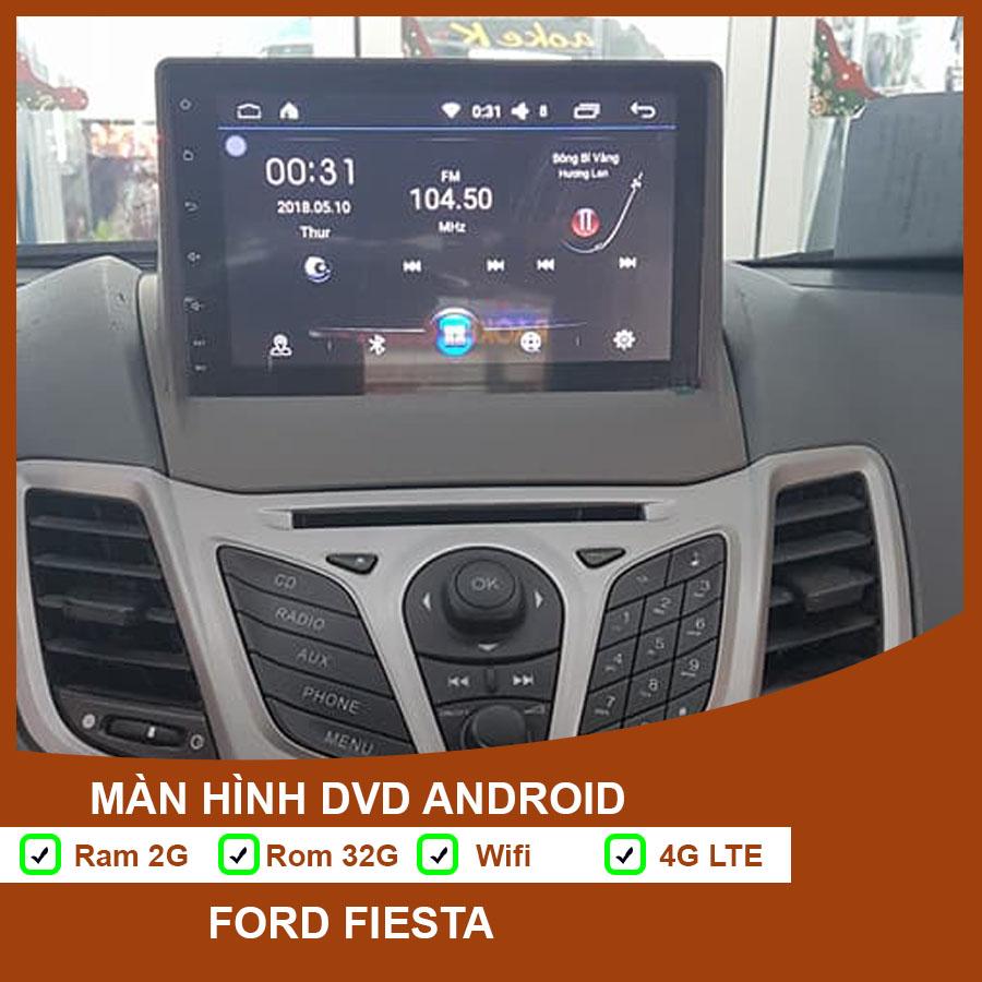 Màn Hình DVD Android Ford Fiesta Cắm sim 4G