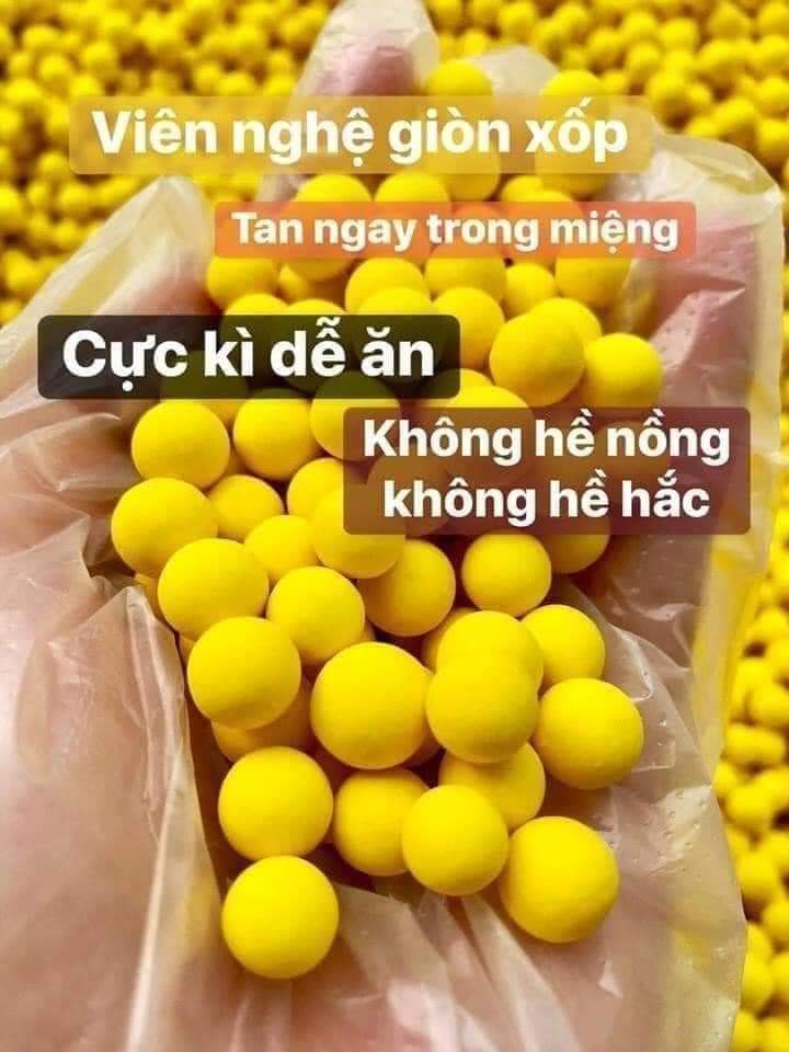Viên tinh nghệ matcha mật ong