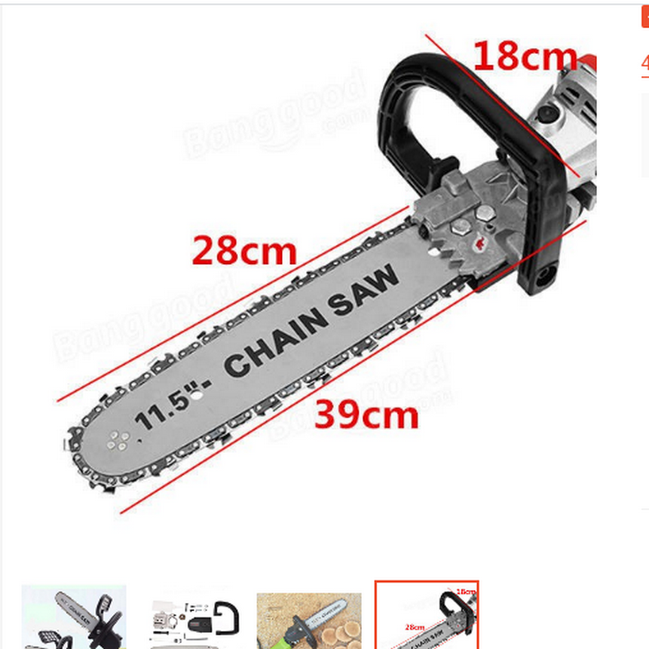 Bộ lưỡi cưa xích gắn máy mài