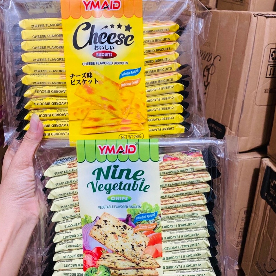 Bánh quy kem ymaid vị phô mai gói 288g