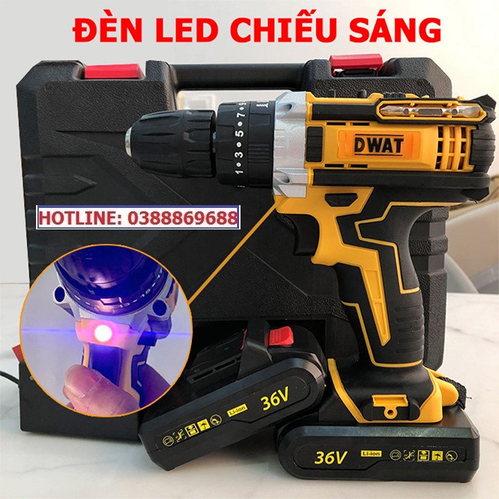 Máy khoan pin, bắt vít cao cấp 36v , lõi đồng 100%