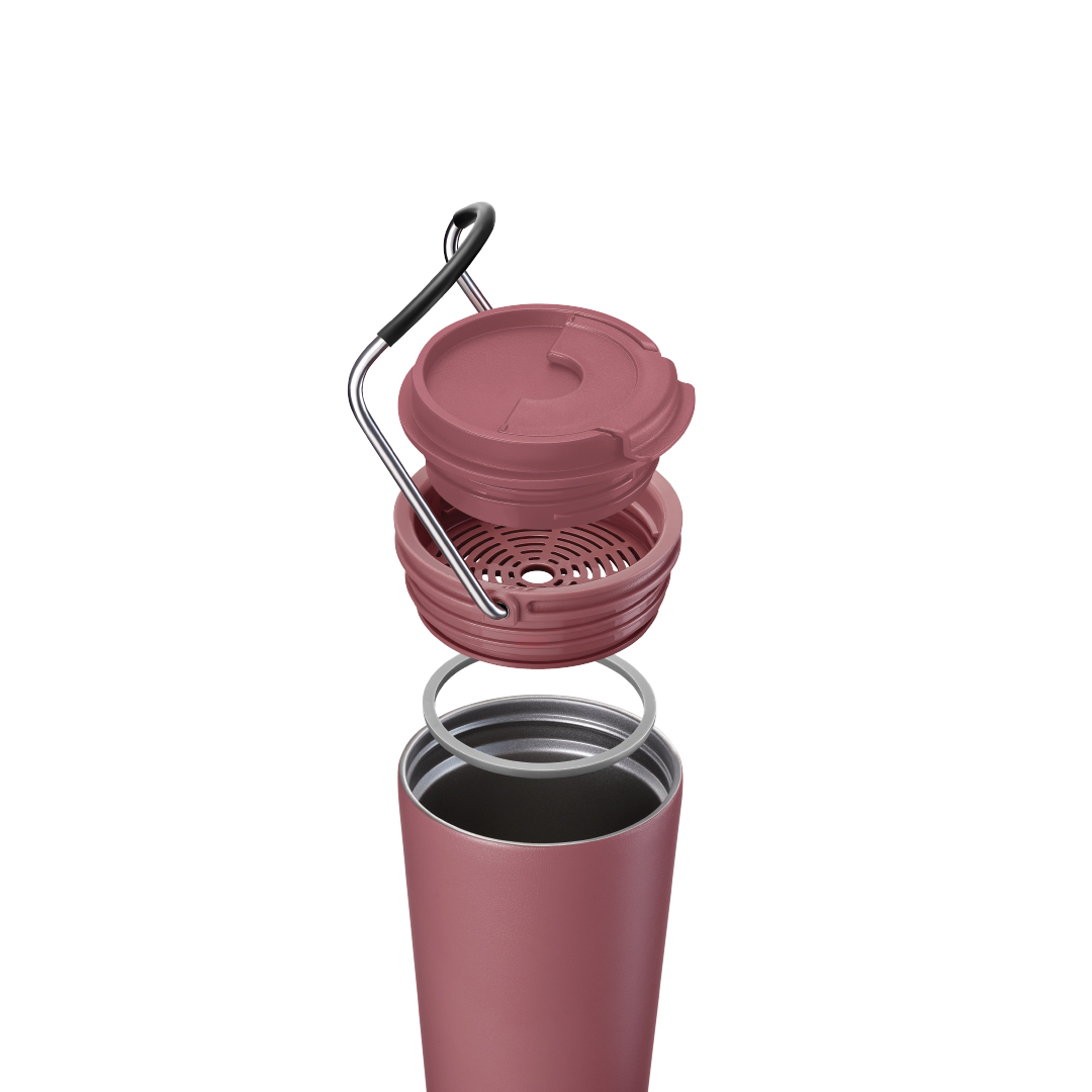 Bình giữ nhiệt Lock&Lock Bucket Tumbler - LHC4269 - Có quai xách tiện lợi - Thép không gỉ SUS304 - Đế chống trượt