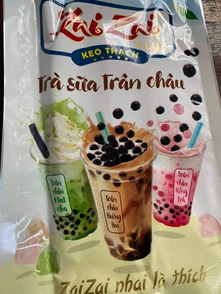 THẠCH ZAI ZAI PLUS TRÀ SỮA TRÂN CHÂU [MỚI] túi 320g