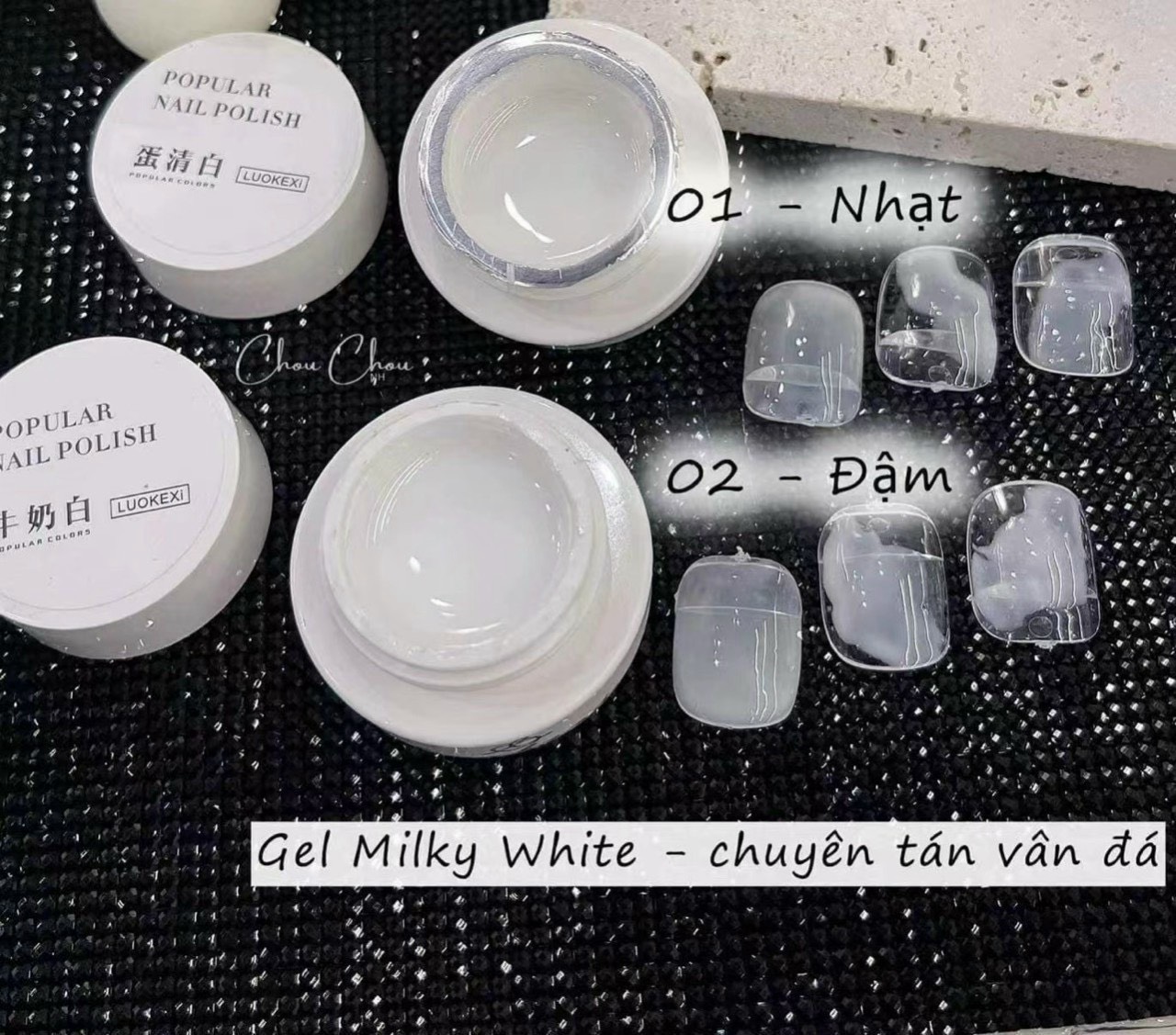 Gel gạo chuyên tán vân đá dành cho nail