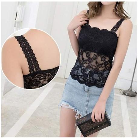 [HCM]Áo lá ren có đệm form đẹp - 337