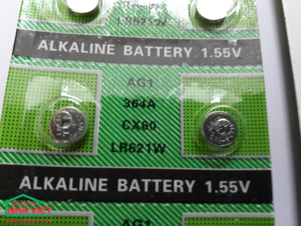 PIN NÚT LOẠI AG1 - 1 VĨ 10 VIÊN - DIY145