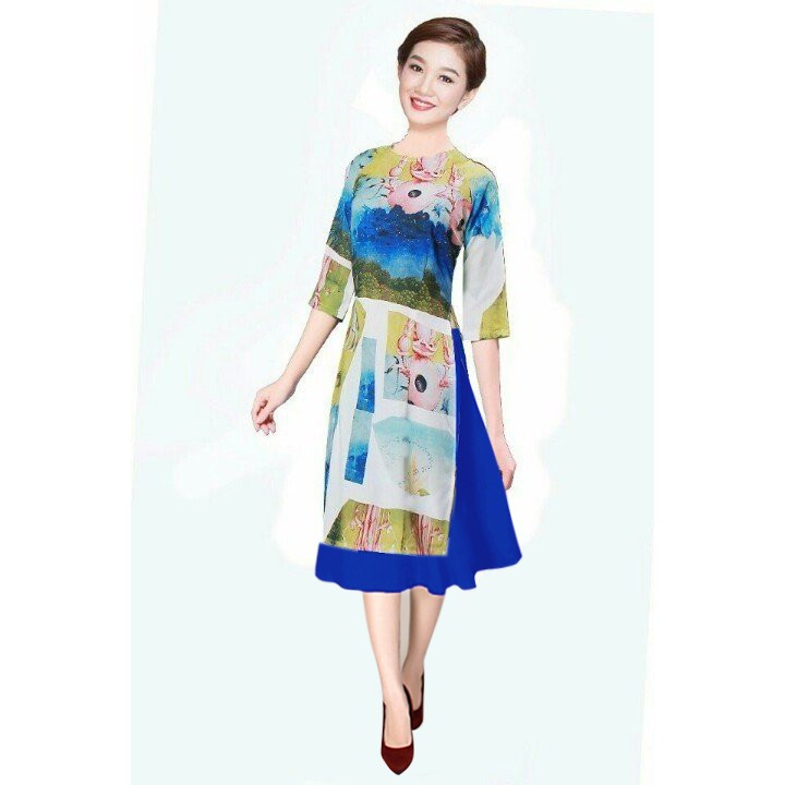 Giá xưởng - áo dài cách tân satin lụa