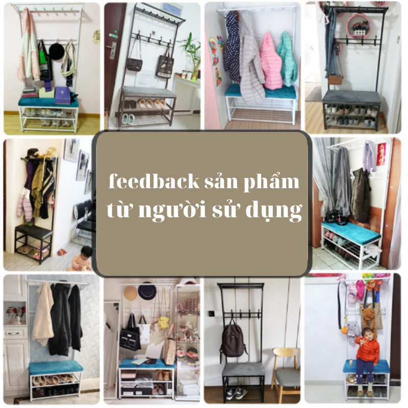 [Lắp Giáp] Kệ Để Giày Kết Hợp Giá Treo