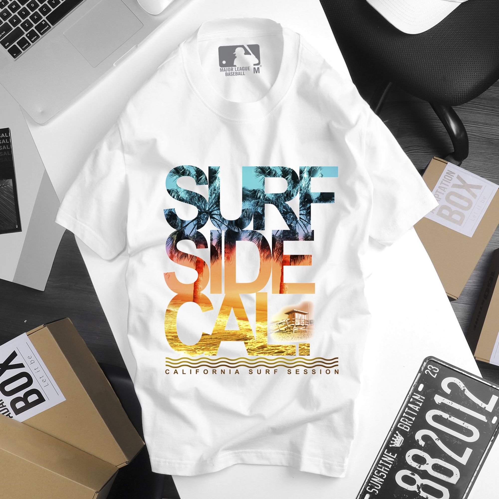 [HCM]Áo thun TAY NGẮN Surf Side California (TAY LỠ IB)