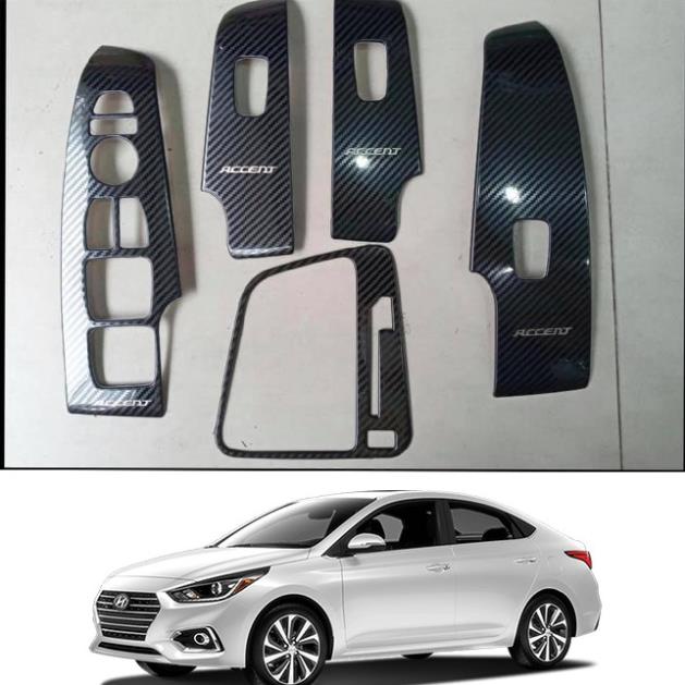 Ốp nội thất cacbon Accent AT 2018-2021