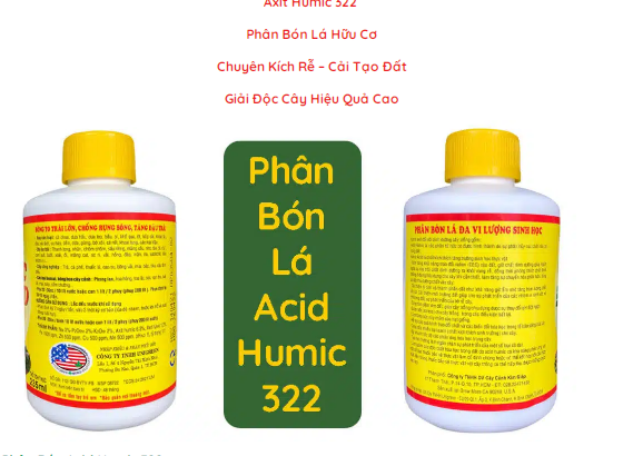 Humic 322 chai bé 235ml
