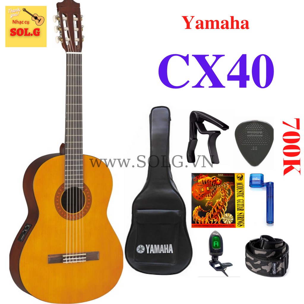 Guitar classic Yamaha CX40 Có EQ - Nhập Khẩu - Phân phối Sol.G