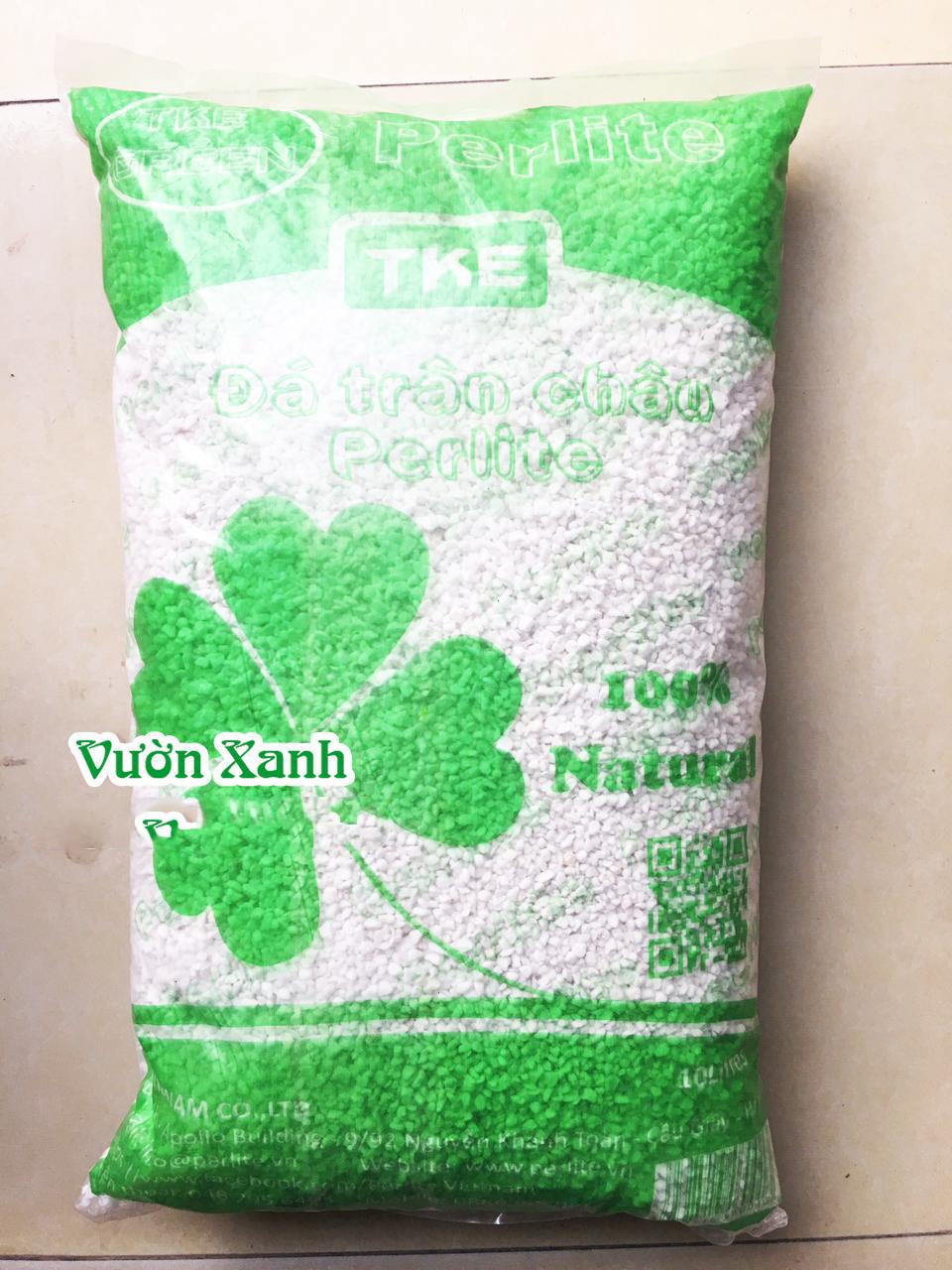 Đá Perlite hay đá trân châu: nhẹ, sạch, giữ ẩm tốt 8dm3