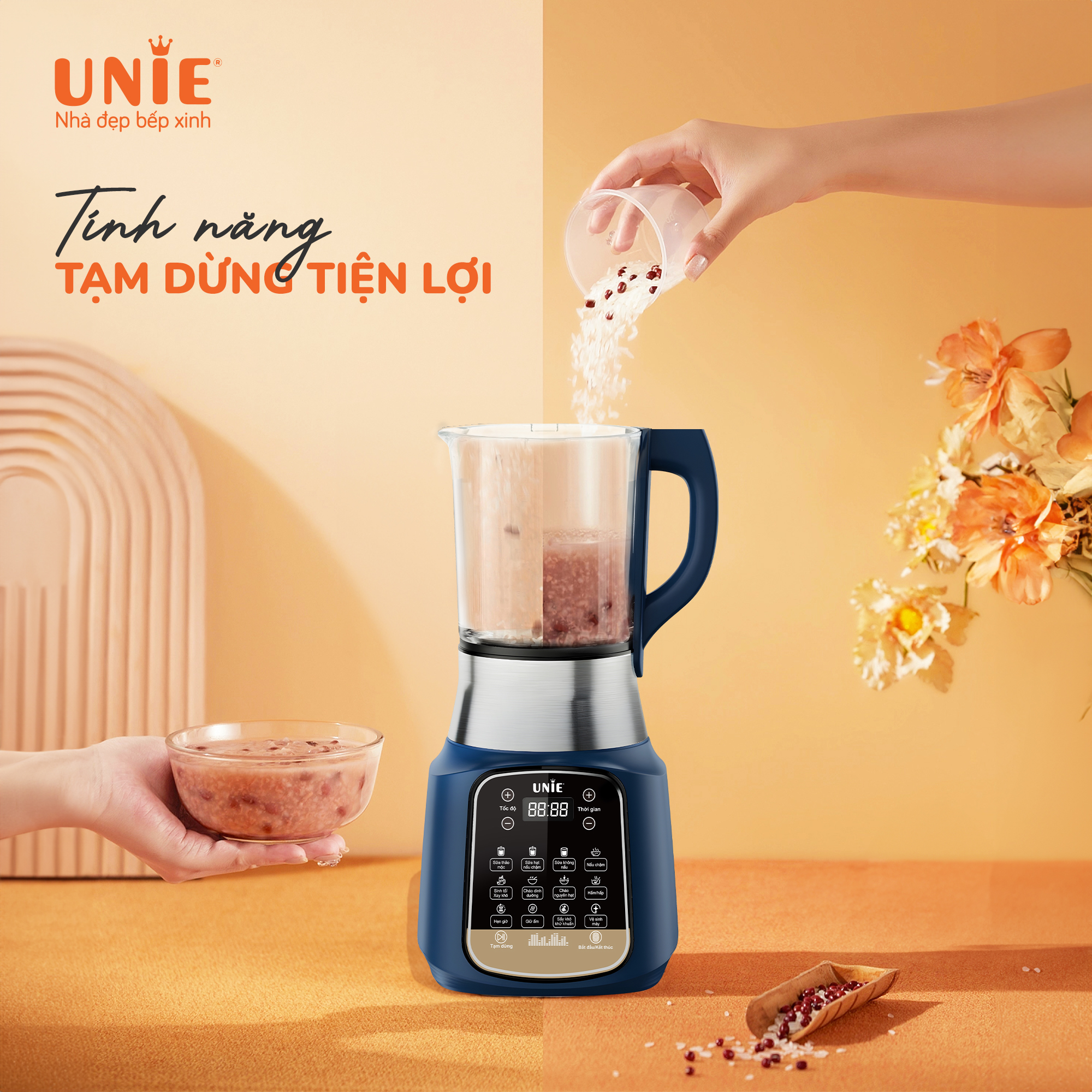Máy Làm Làm Sữa Hạt Unie VX - Dễ Sử Dụng - Dễ Vệ Sinh