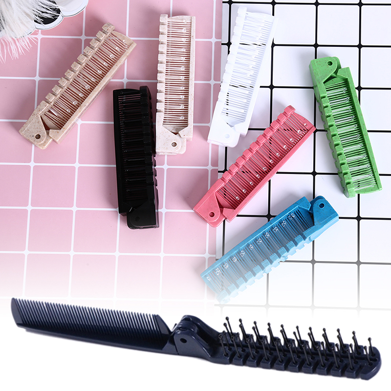 Gou Lược chải tóc du lịch tiện dụng lược chải tóc mát xa gấp gọn Lược ghế chống stati