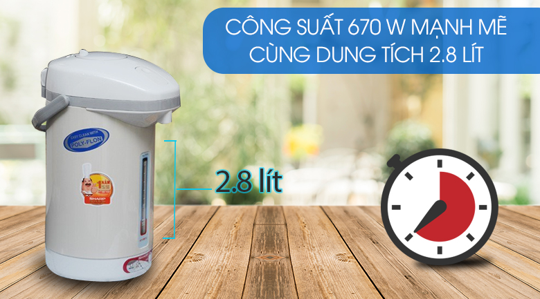 Bình thuỷ điện Sharp KP-31BTV 2.8 lít