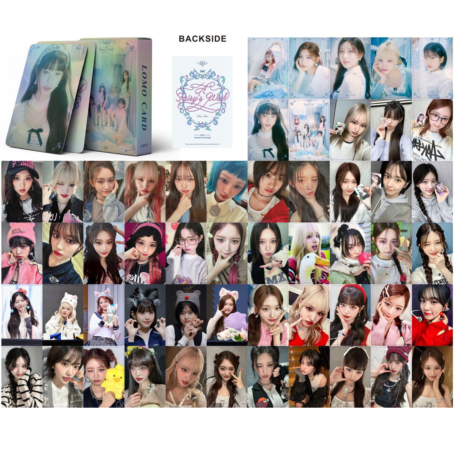 Set 55 lomo card ive hologram- season’s greetings 2024