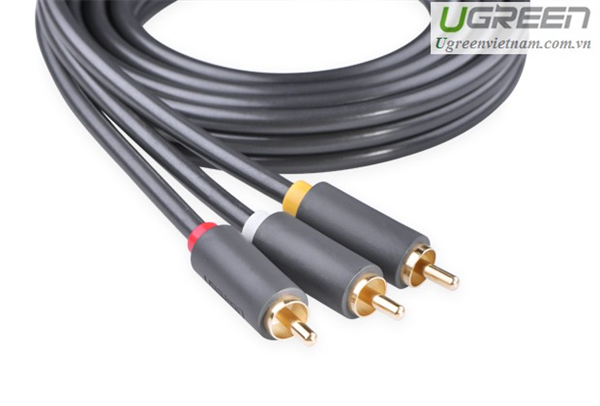 Cáp AV hoa sen 3 đầu RCA dài 5m  Ugreen 10527 Cao cấp