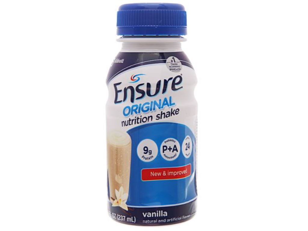 Sữa bột pha sẵn Ensure vani chai 237ml - CTY BÁT MUỘI