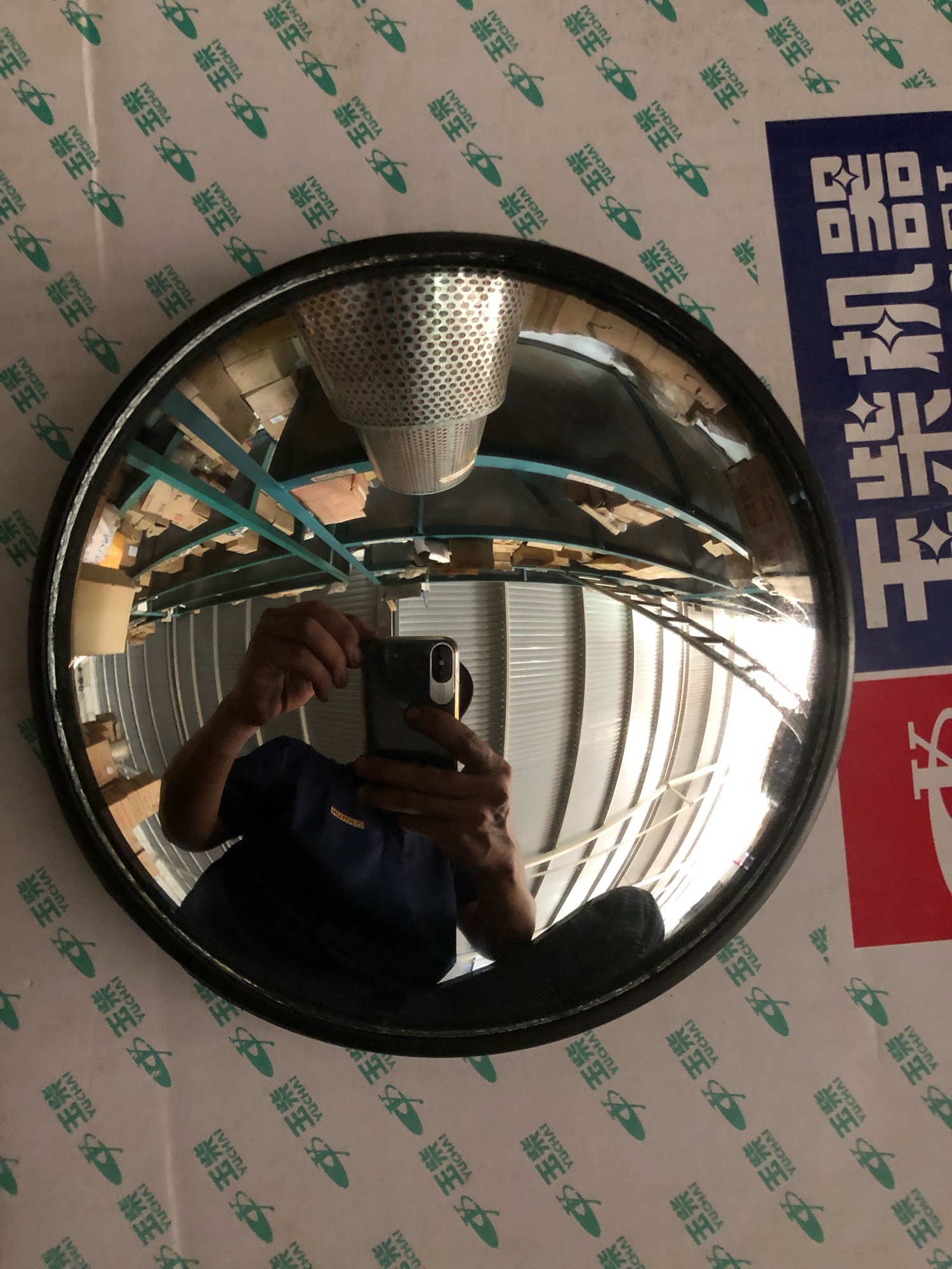 Gương cầu lồi 140mm có ty rời