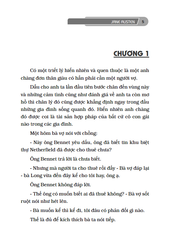 SÁCH - Kiêu Hãnh Và Định Kiến (bìa mềm)