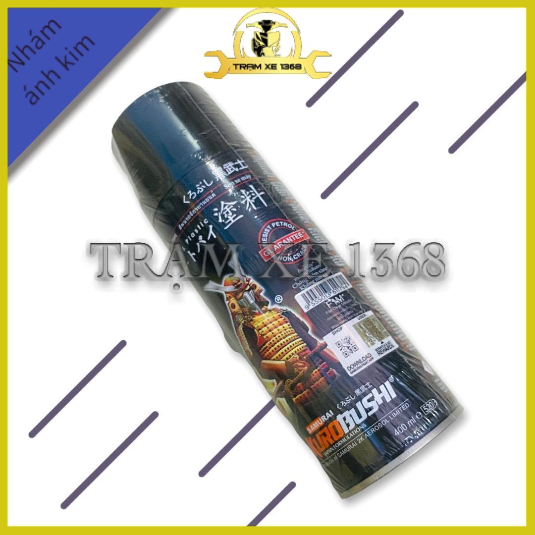 Sơn Xịt Samurai F1M Màu Trong Mờ Ánh Kim (Phủ Keo Nhám Lấp Lánh)