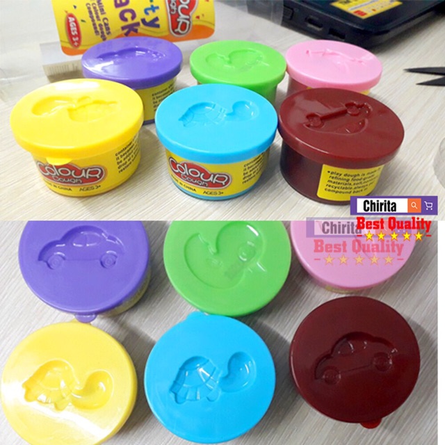 Đất Nặn 6 Màu Vui Nhộn Cho Bé - Đất Sét Colour Dough - Chirita