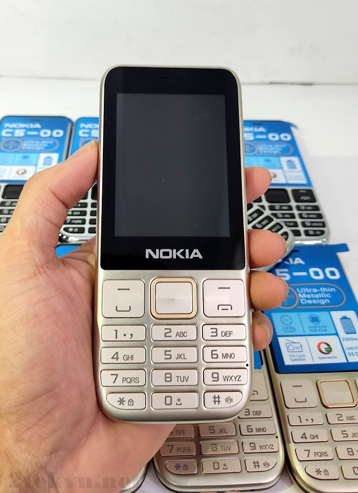 Điện thoại 2 sim mới nokia c5-00(2020) giá rẻ pin khủng