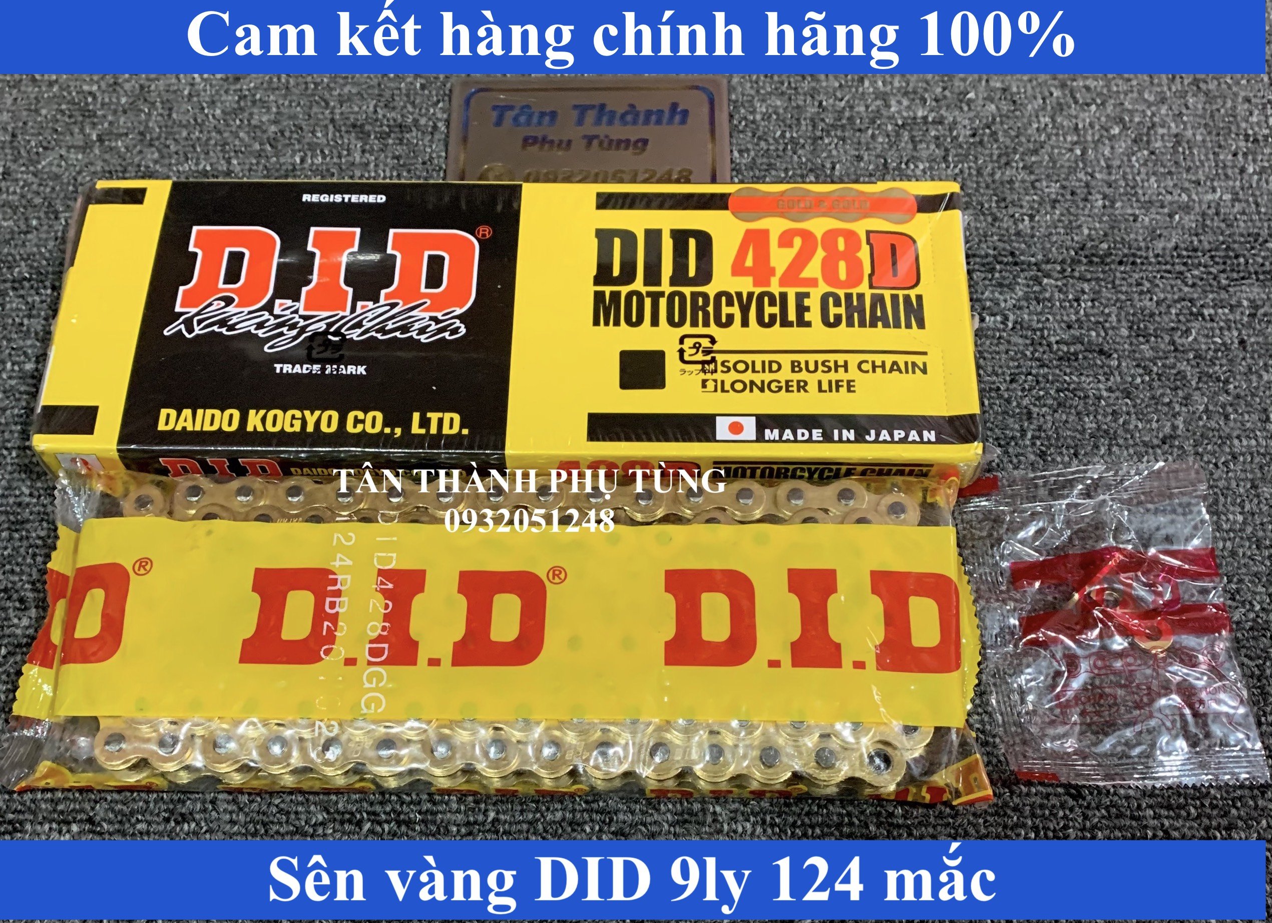 Sên DID vàng chính hãng 9ly 124L