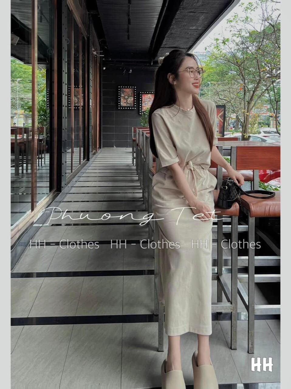 Set áo crop top chân váy conton -hàng thiết kế