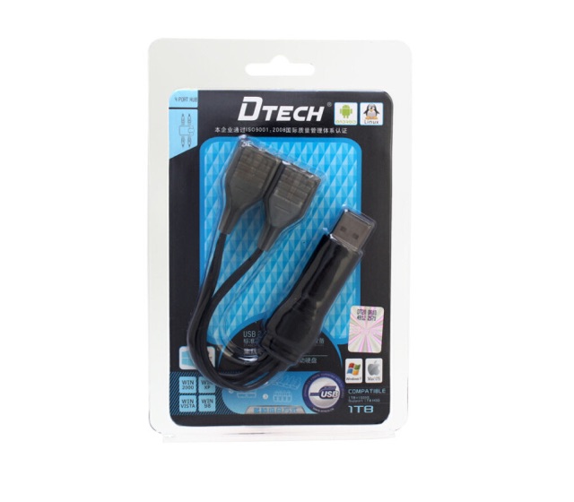 Bộ chia, Hub 4 cổng usb 2.0 DTech DT-3020
