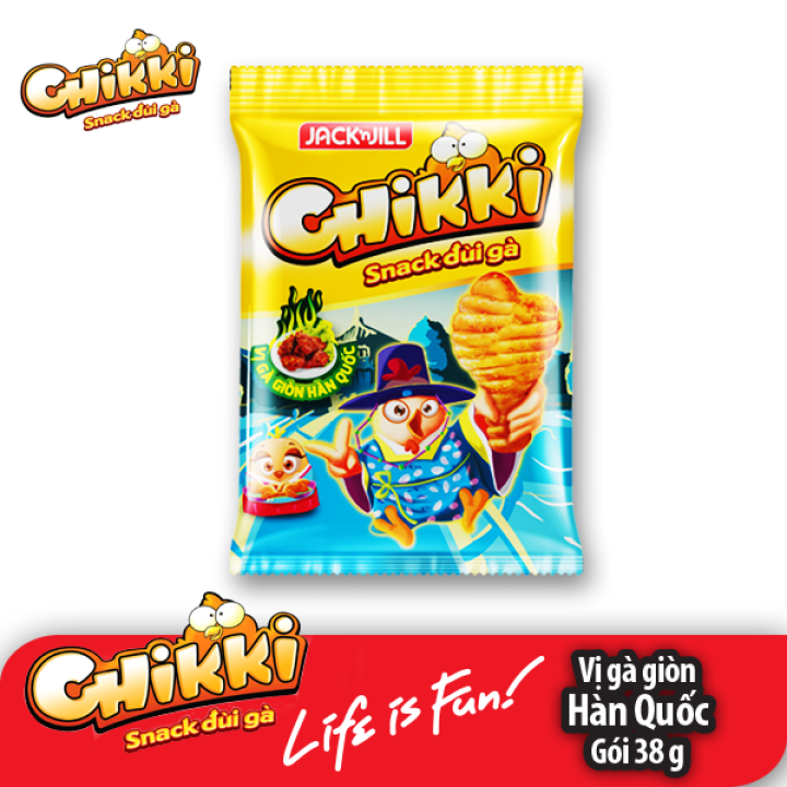 [HCM]Combo 20 Gói Snack Chikki Gà Giòn Hàn Quốc 38g