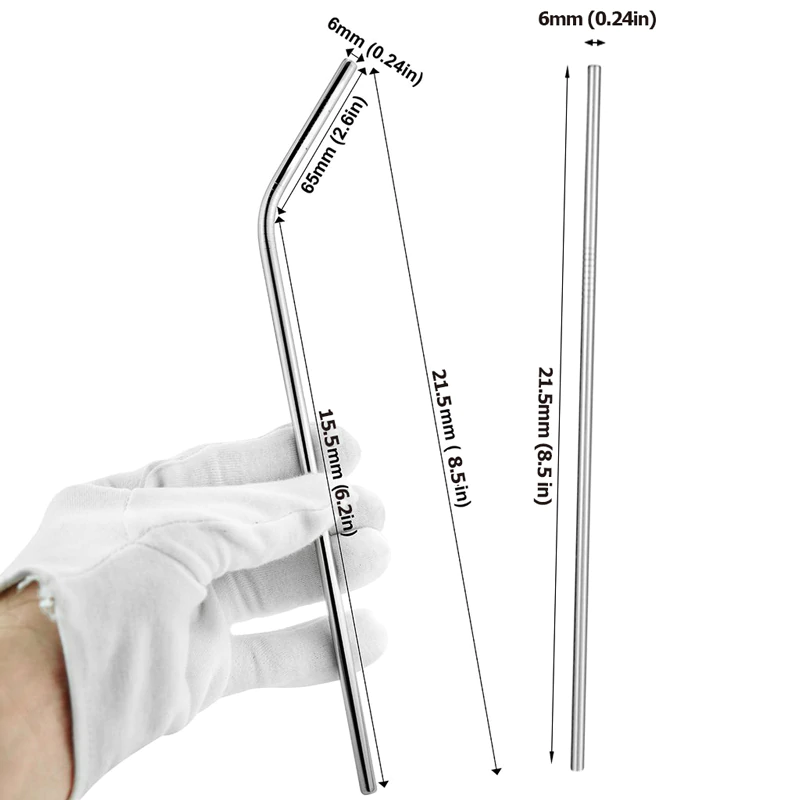 Ống hút inox 304 có kèm cọ rửa